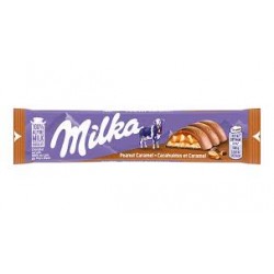 barretta milka peanut caramel